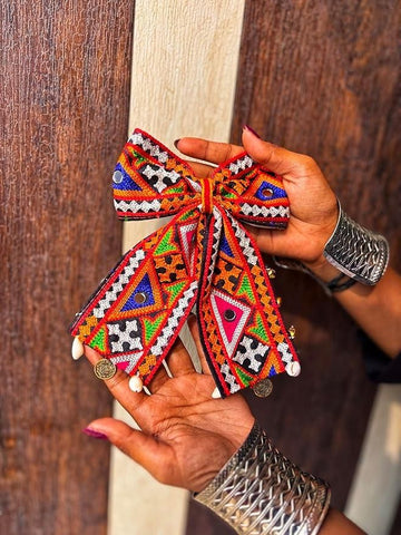 Navratri Bow hair Accessories (Pack of 2)